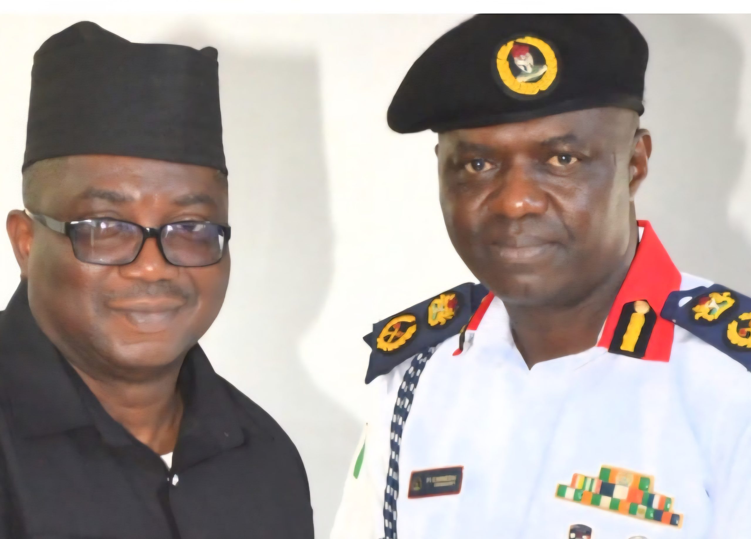 REAR ADMIRAL AYO-VAUGHAN VISITS DELTA, NSCDC ASSURES HITCH-FREE CRISIS RESPONSE EXERCISE