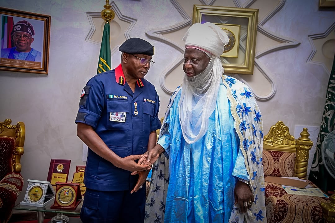 NSCDC CG Visits Minna Emir, Bereaved Families, Pledges Full Cooperation With Presidential Panel