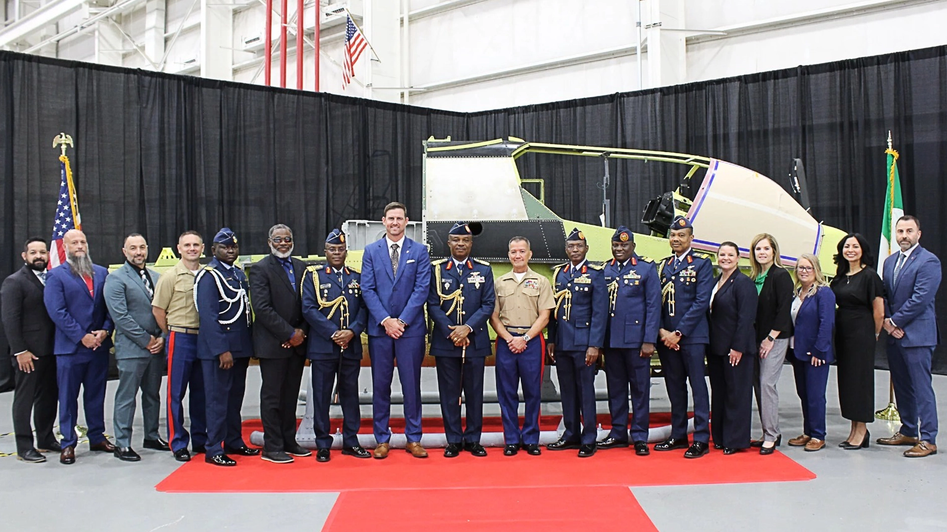 Nigerian Air Force Inspects US Production Facility as Construction of 12 AH-1Z Viper Helicopters Begins