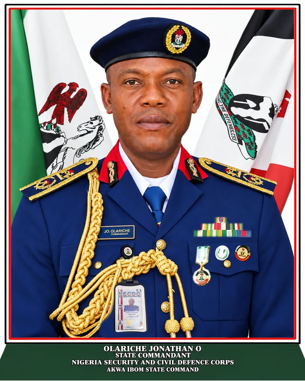 The Man Behind the Mission: Inside the Inspiring Profile of Olariche Jonathan, Akwa Ibom’s New NSCDC Chief