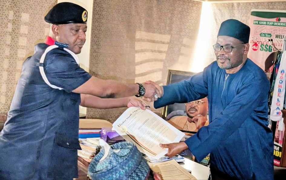 NSCDC Gombe Commandant Usman Visits SSG, Seeks Stronger Security Collaboration